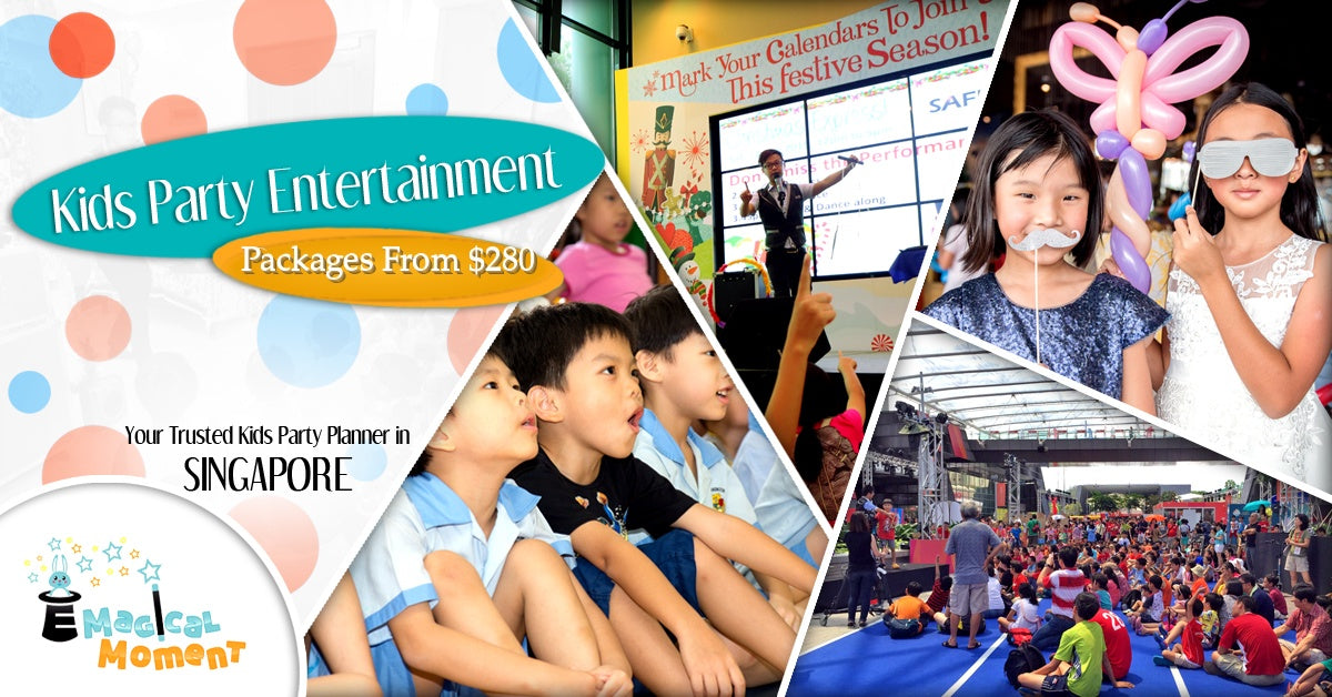 Kids’ party entertainment in Singapore, with magic shows, balloon creations and packages from S$280
