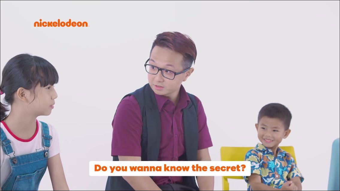 Magic workshop presenter with the caption “Do you wanna know the secret?”